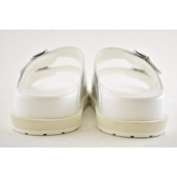 Louis Vuitton Trainer Mule Metallic Silver Buckle Slide Sandal UK 9 US 10 11 - Picture 15 of 16